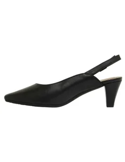Easy Steps Agatha Black Glove Heeled Shoes