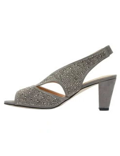 Easy Steps Angie Grey Fabric Sandal