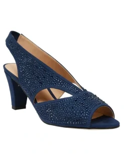 Easy Steps Angie Navy Fabric Sandal