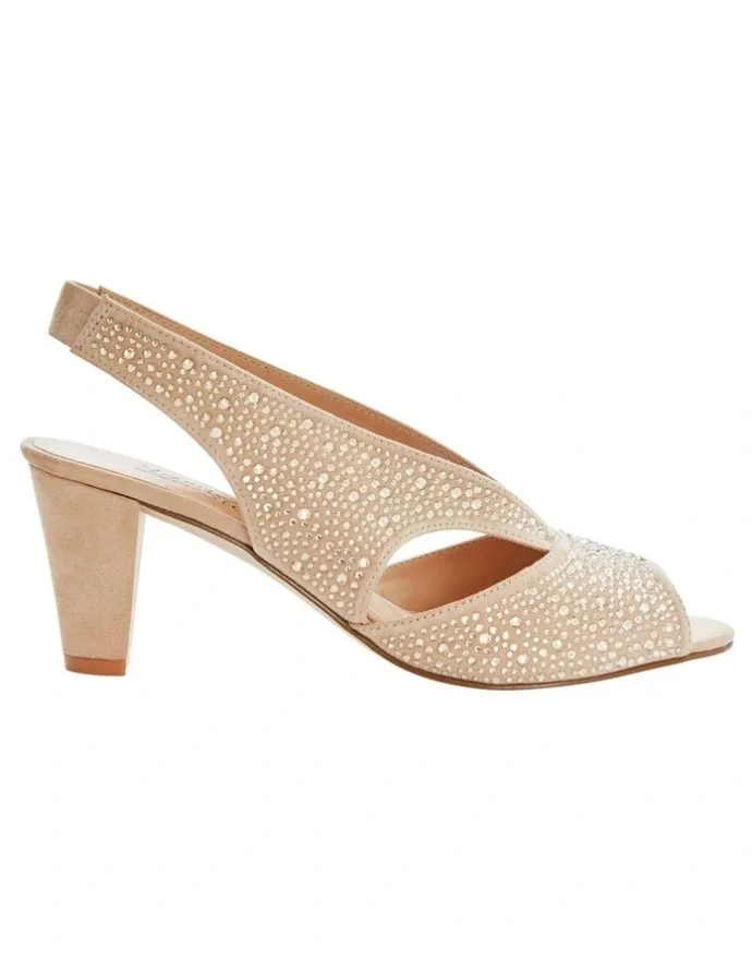 Easy Steps Angie Sandals in Champagne Fabric