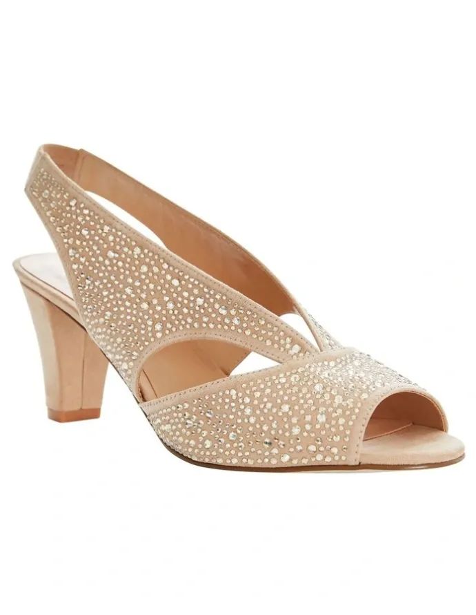 Easy Steps Angie Sandals in Champagne Fabric