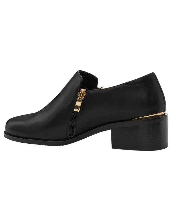 Easy Steps Argyle Boots in Black Leather