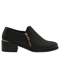 Easy Steps Argyle Boots in Black Leather