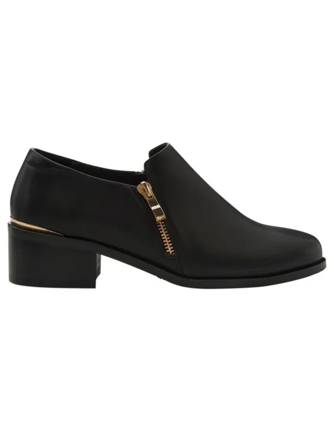 Easy Steps Argyle Boots in Black Leather