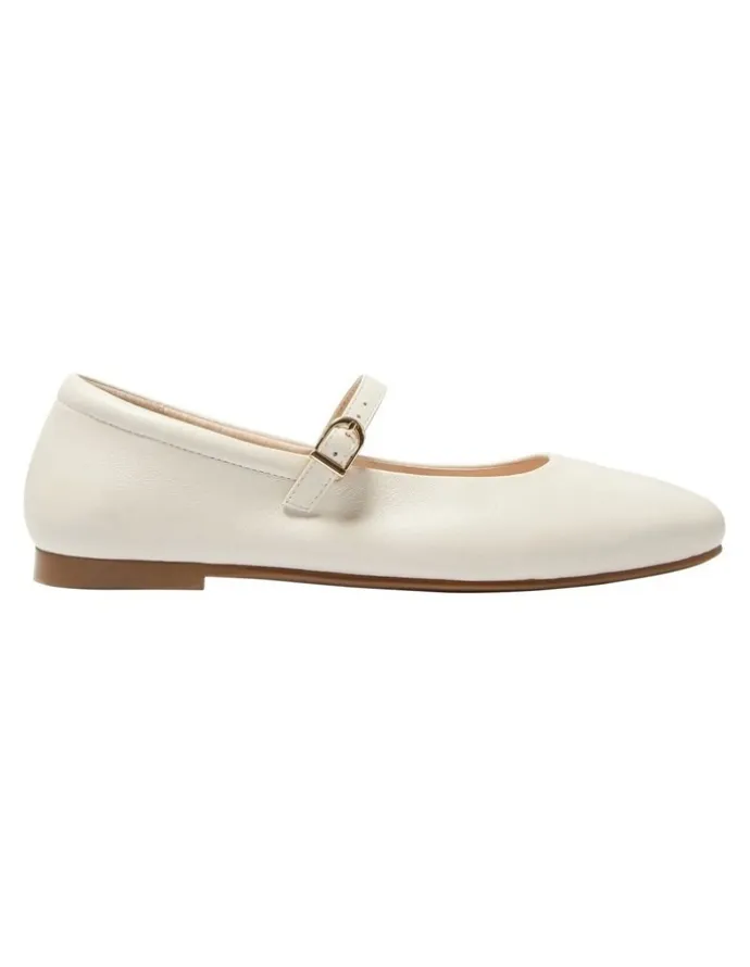 Easy Steps Athena Flat shoes in Ivory Leather