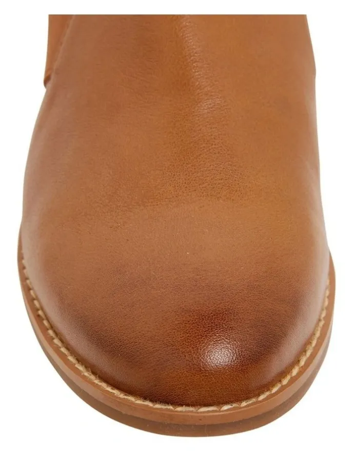 Easy Steps Baron Mid Brown Glove Flat Shoes