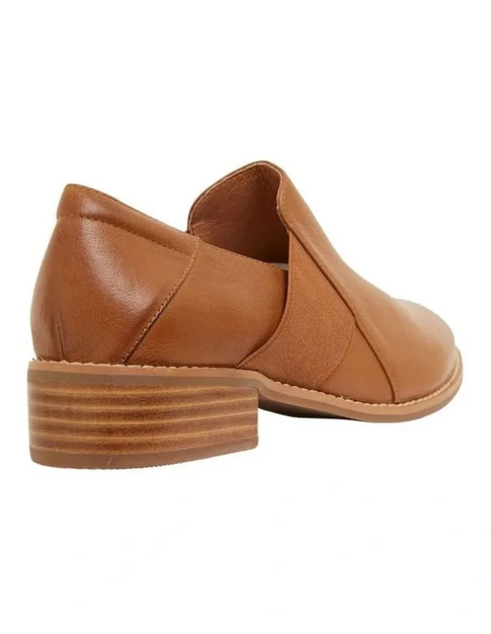 Easy Steps Baron Mid Brown Glove Flat Shoes