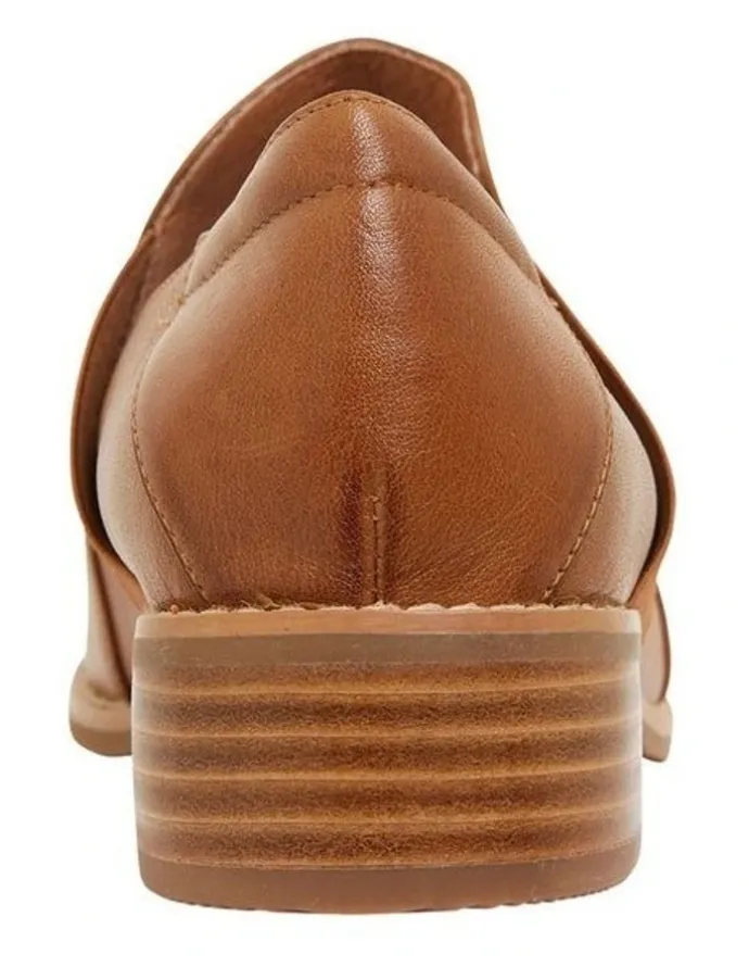 Easy Steps Baron Mid Brown Glove Flat Shoes