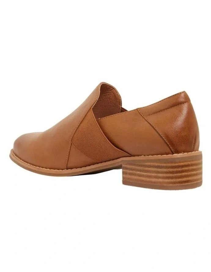 Easy Steps Baron Mid Brown Glove Flat Shoes