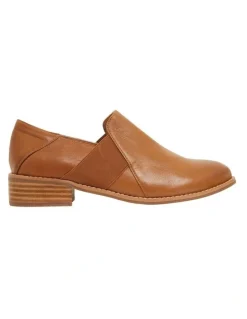 Easy Steps Baron Mid Brown Glove Flat Shoes