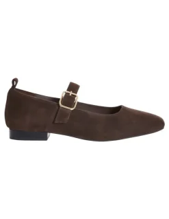 Easy Steps Bonnie Ballet Flats in Chocolate Suede