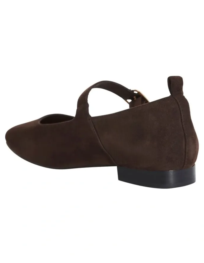 Easy Steps Bonnie Ballet Flats in Chocolate Suede