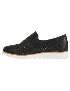 Easy Steps Davis Black Combo Flat Shoes