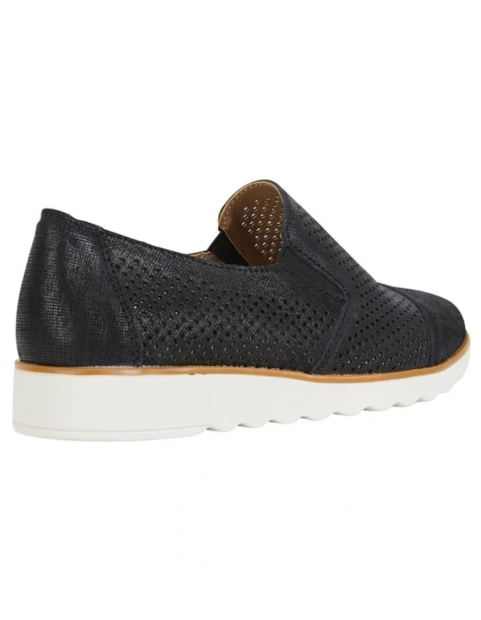 Easy Steps Davis Black Combo Flat Shoes