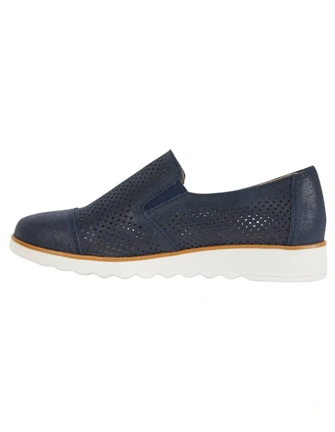 Easy Steps Davis Navy Combo Flat Shoes