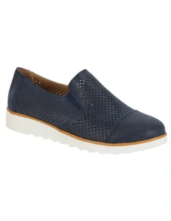 Easy Steps Davis Navy Combo Flat Shoes