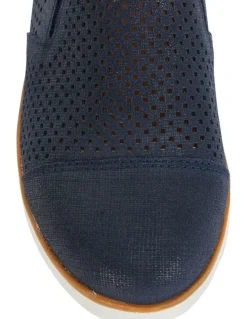 Easy Steps Davis Navy Combo Flat Shoes