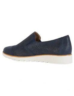 Easy Steps Davis Navy Combo Flat Shoes
