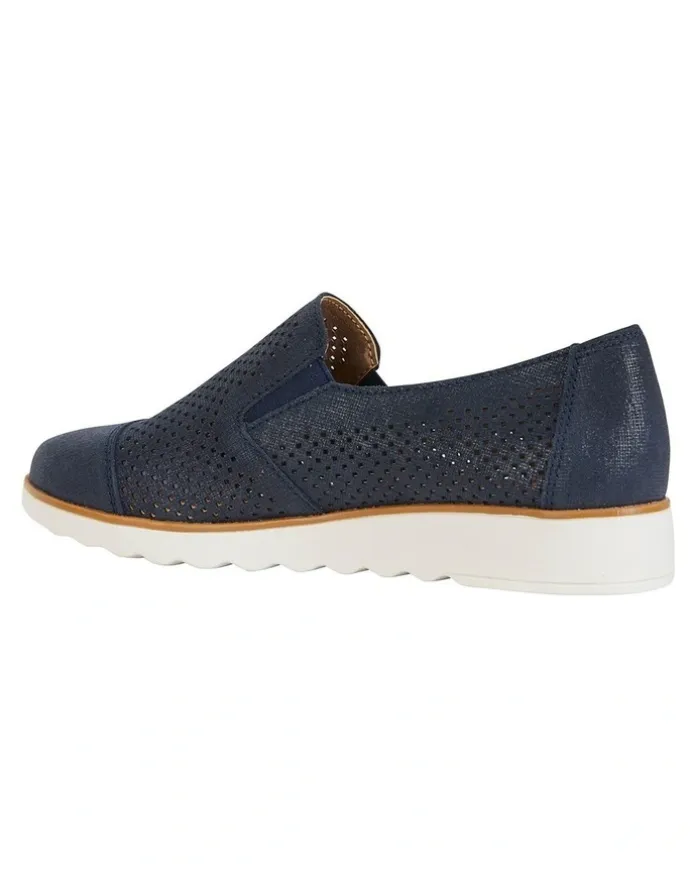 Easy Steps Davis Navy Combo Flat Shoes