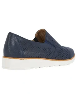 Easy Steps Davis Navy Combo Flat Shoes