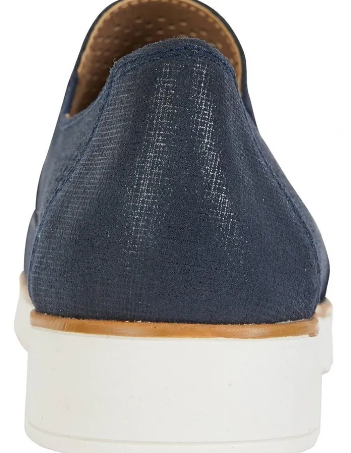 Easy Steps Davis Navy Combo Flat Shoes