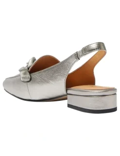 Easy Steps Domino Flat Shoes in Pewter Metallic