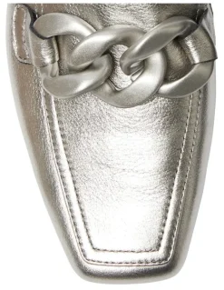 Easy Steps Domino Flat Shoes in Pewter Metallic