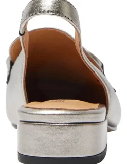 Easy Steps Domino Flat Shoes in Pewter Metallic