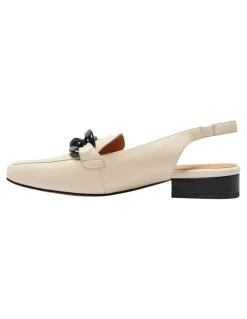 Easy Steps Domino Flat Shoes in Ivory/Black