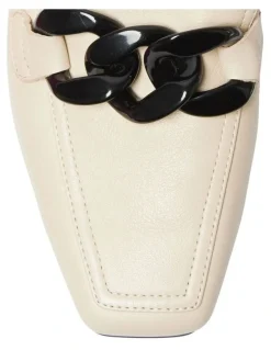 Easy Steps Domino Flat Shoes in Ivory/Black