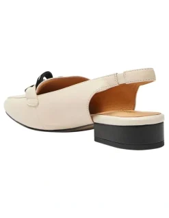 Easy Steps Domino Flat Shoes in Ivory/Black