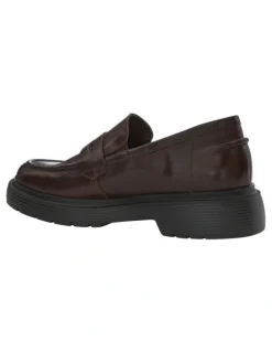 Easy Steps Eleanor Loafers in Chocolate Leather