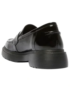 Easy Steps Eleanor Patent Leather Loafers in Black