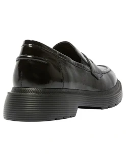 Easy Steps Eleanor Patent Leather Loafers in Black