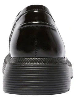 Easy Steps Eleanor Patent Leather Loafers in Black