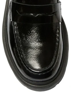 Easy Steps Eleanor Patent Leather Loafers in Black