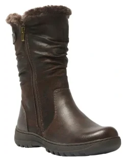 Easy Steps Element Boots in Chocolate Micro