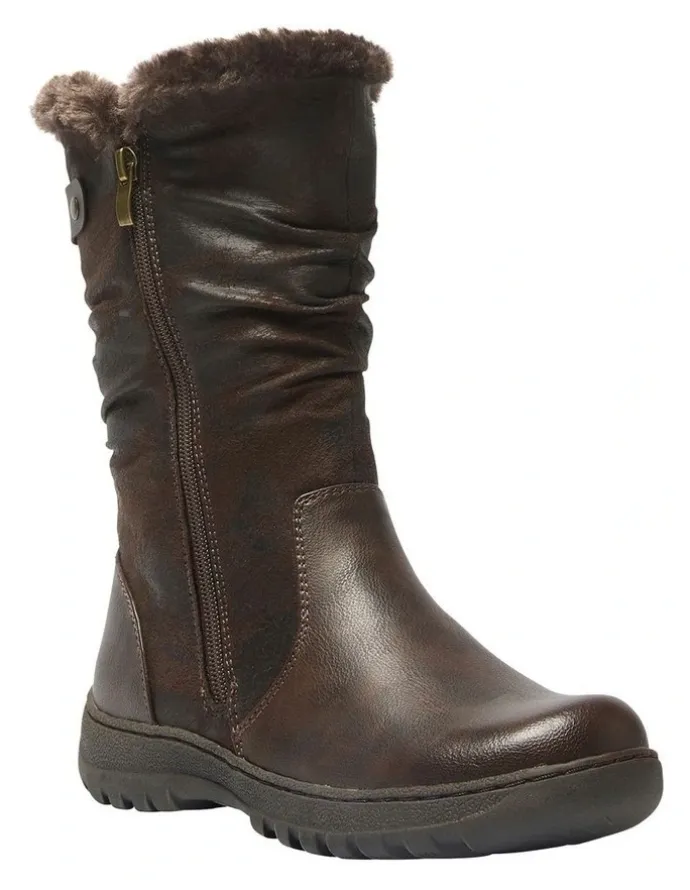 Easy Steps Element Boots in Chocolate Micro