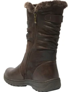 Easy Steps Element Boots in Chocolate Micro