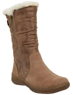 Easy Steps Element Taupe Micro Boots