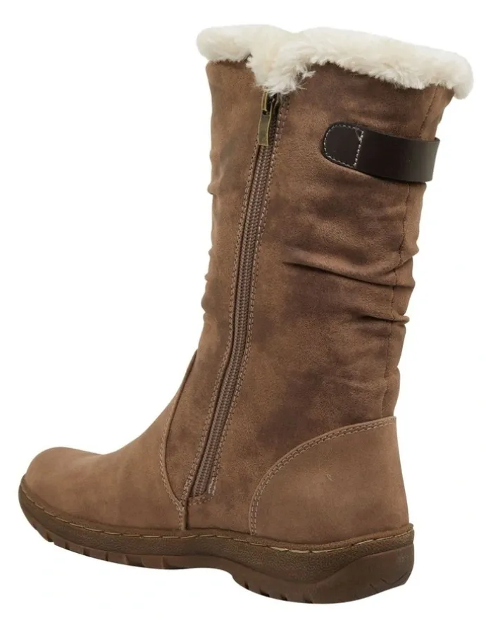 Easy Steps Element Taupe Micro Boots