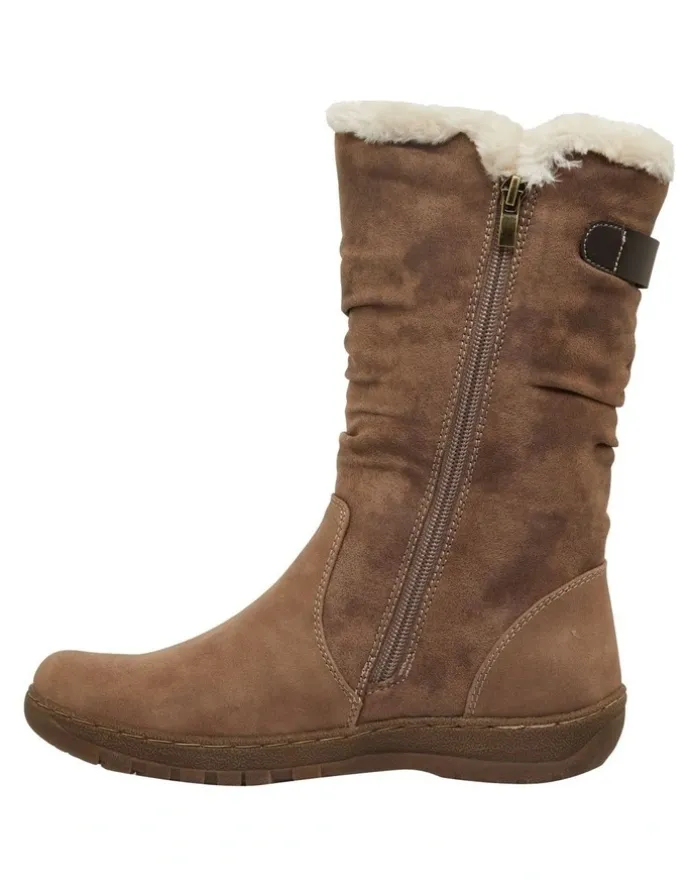 Easy Steps Element Taupe Micro Boots
