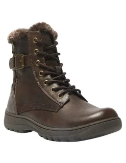 Easy Steps Elf Boots in Chocolate Micro