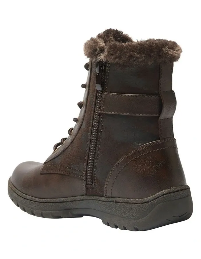 Easy Steps Elf Boots in Chocolate Micro