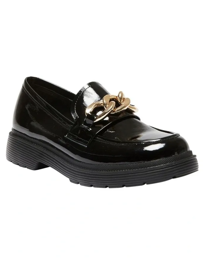 Easy Steps Eloise Flat Shoes in Black