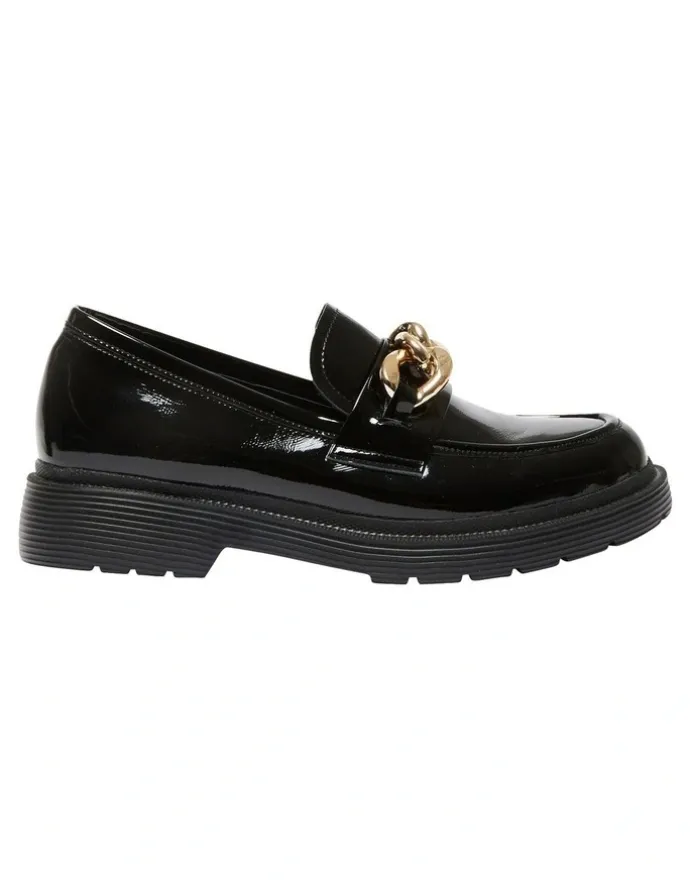 Easy Steps Eloise Flat Shoes in Black
