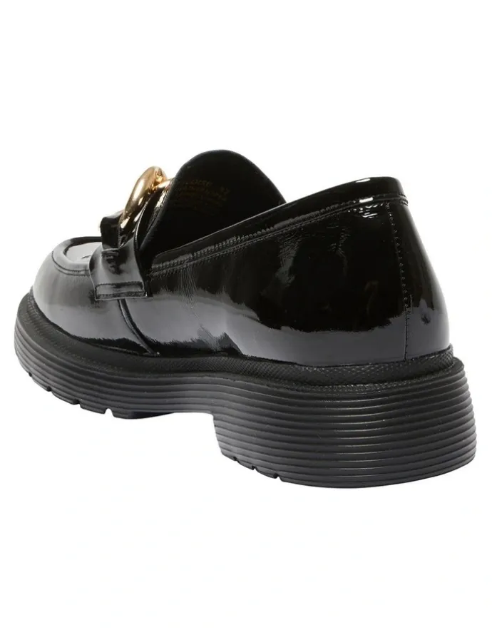 Easy Steps Eloise Flat Shoes in Black