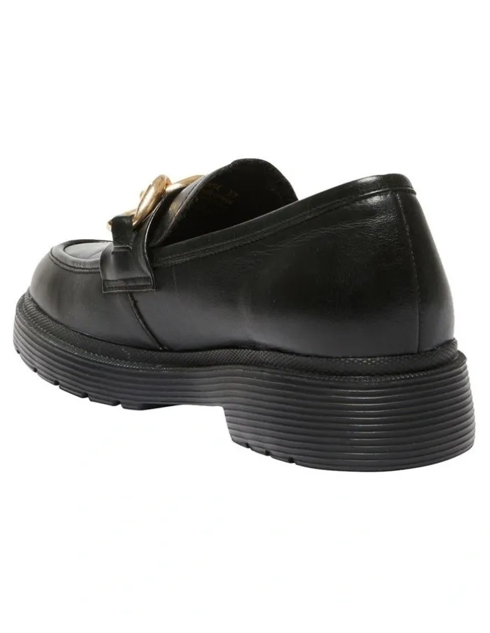 Easy Steps Eloise Flat Shoes in Black