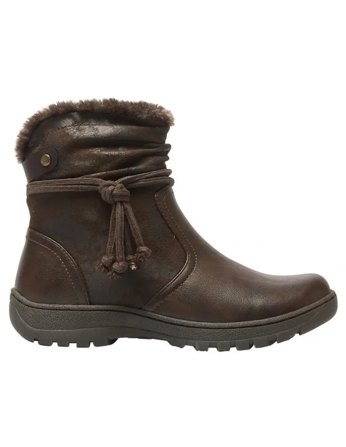 Easy Steps Eskimo Boots in Chocolate Micro