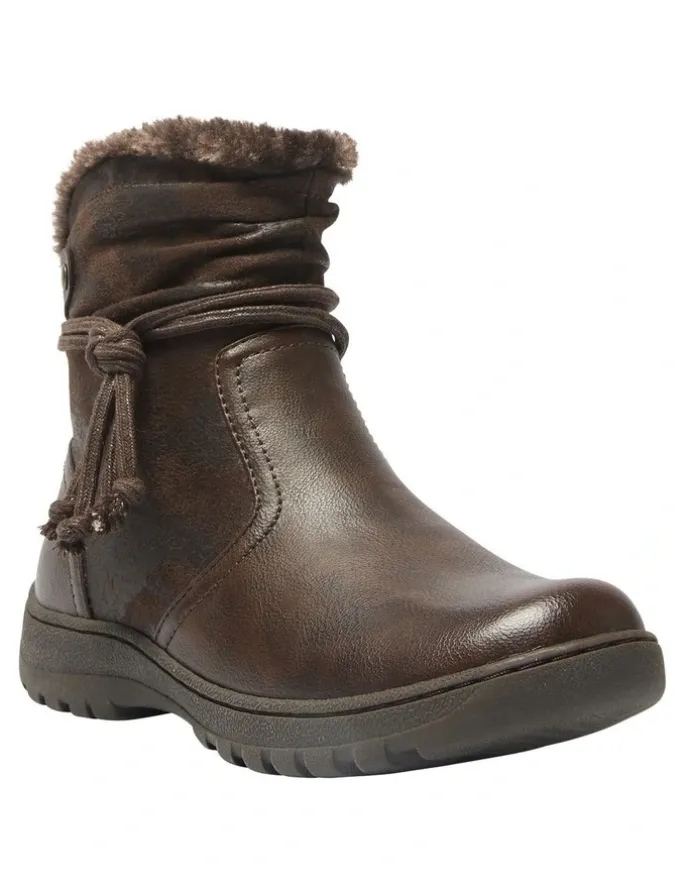 Easy Steps Eskimo Boots in Chocolate Micro